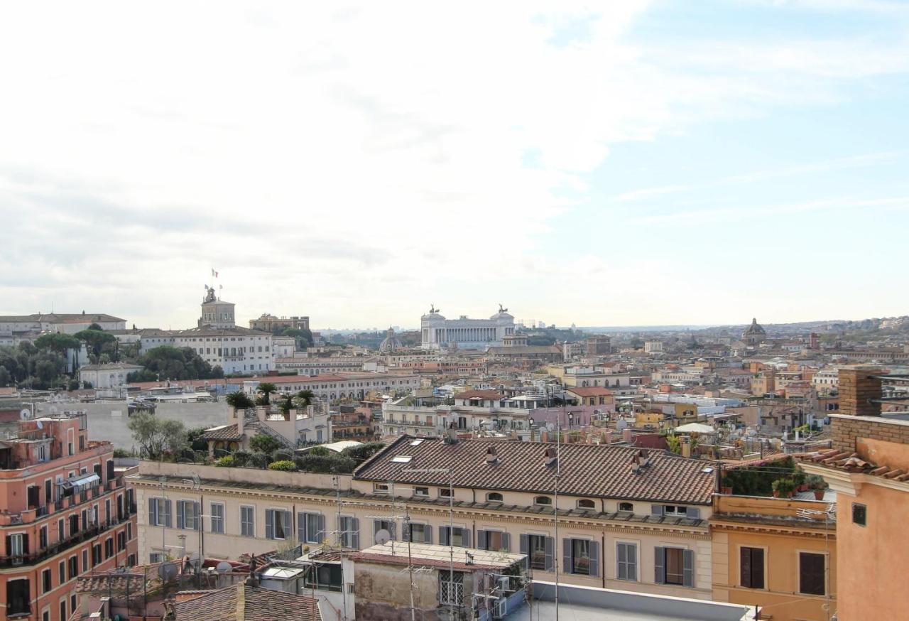 Spanish Steps Rome View Exteriér fotografie
