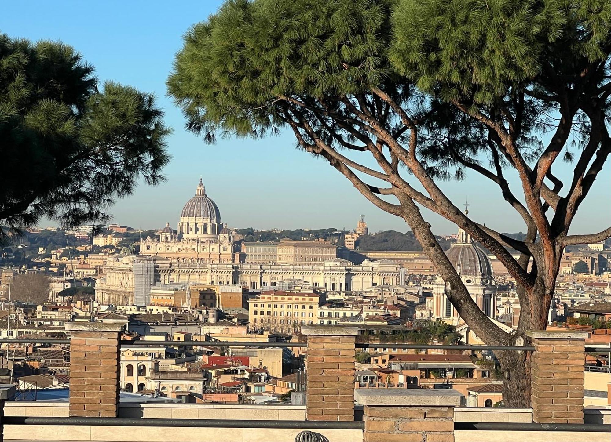Spanish Steps Rome View Exteriér fotografie