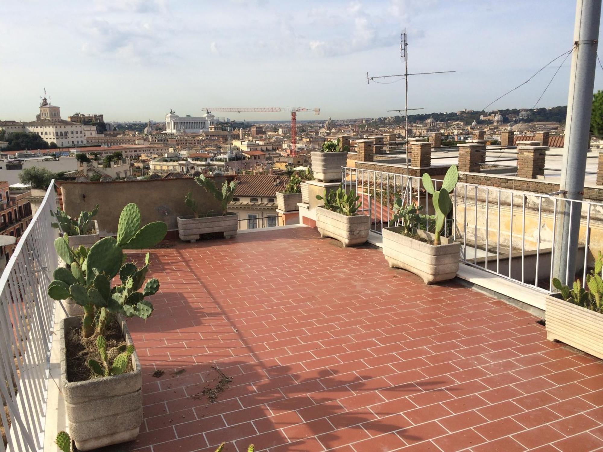 Spanish Steps Rome View Exteriér fotografie